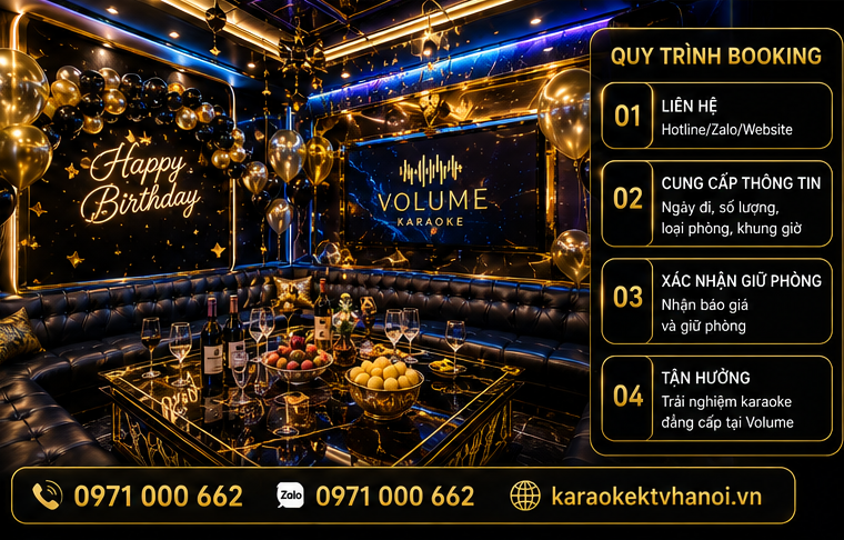 Booking Phòng Karaoke Volume